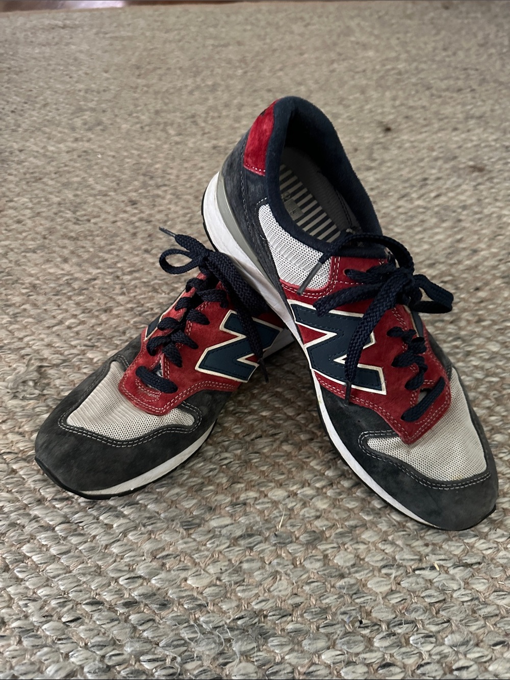 New Balance 996 Men's Red Navy & White Running Sneakers